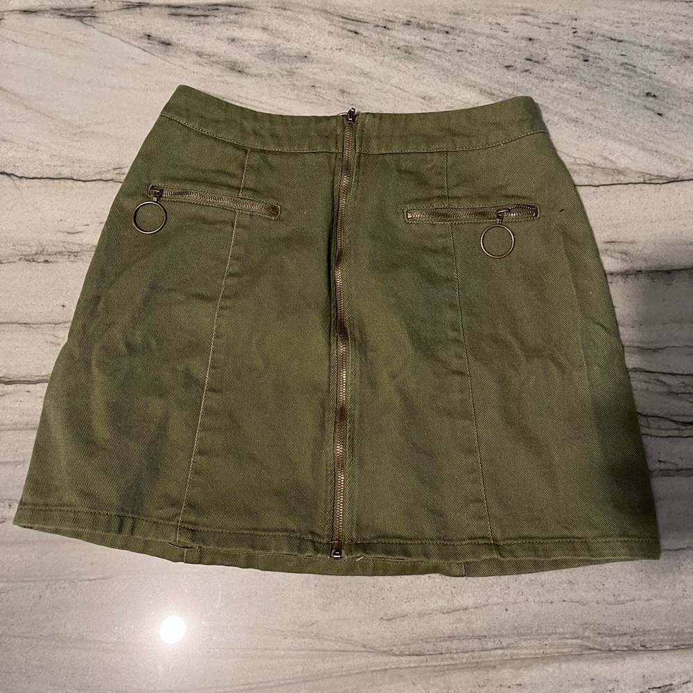 3 X $15 | Charlotte Russe | military green mini skirt